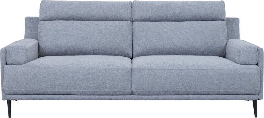 Giga Meubel 3-Zits Bank Grijs Metaal Polyester 208x90x92cm Amsterdam