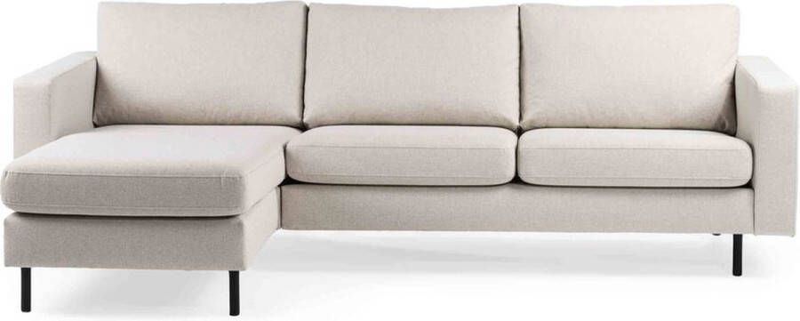 Giga Meubel Bank 3-Zits Ivoor Stof 251x133x82cm Bank Hayne Dillon