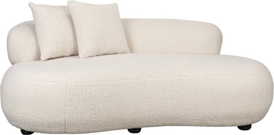 Giga Meubel Bank 3-Zits Stof Wit Zitdiepte 75cm 185x115x73cm Noxx - Foto 3