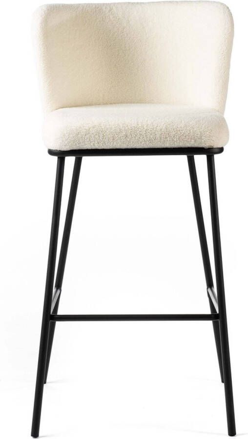 Giga Meubel Barkruk Teddy Naturel 50x52x100cm Zithoogte76cm