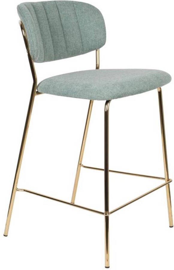 Giga Meubel Barkruk Katoen Licht Groen 54x48x89cm Zithoogte 65cm