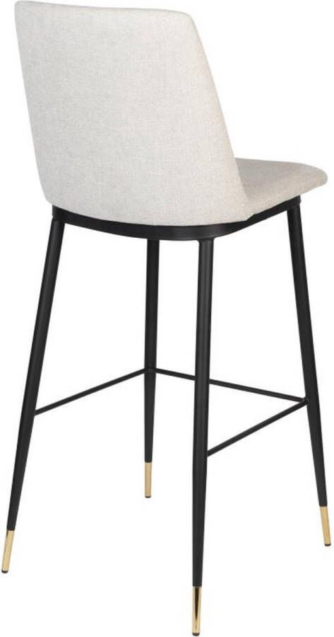 Giga Meubel Barkruk Stof Beige Draaggewicht 150kg Metaal