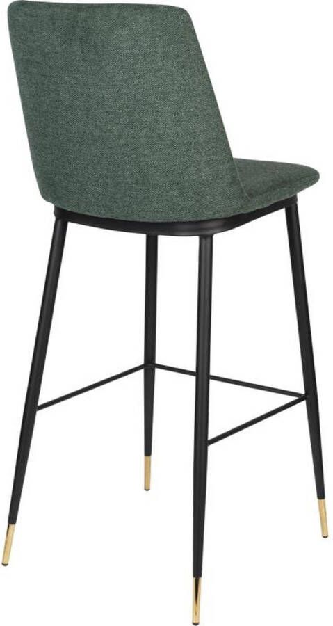 Giga Meubel Barkruk Stof Donkergroen Draaggewicht 150kg Metaal