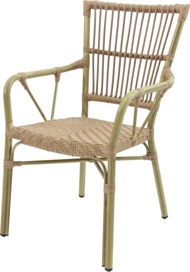 Giga Meubel Bistrostoel Naturel Rotan 56x62x90cm James
