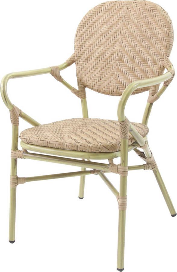 Giga Meubel Bistrostoel Naturel Rotan 56x64x89cm Tango