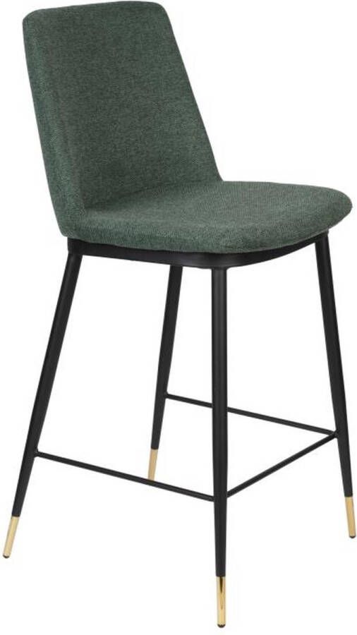 Giga Meubel Barstoel Stof Donkergroen 46x51 50x95cm Urban Chic