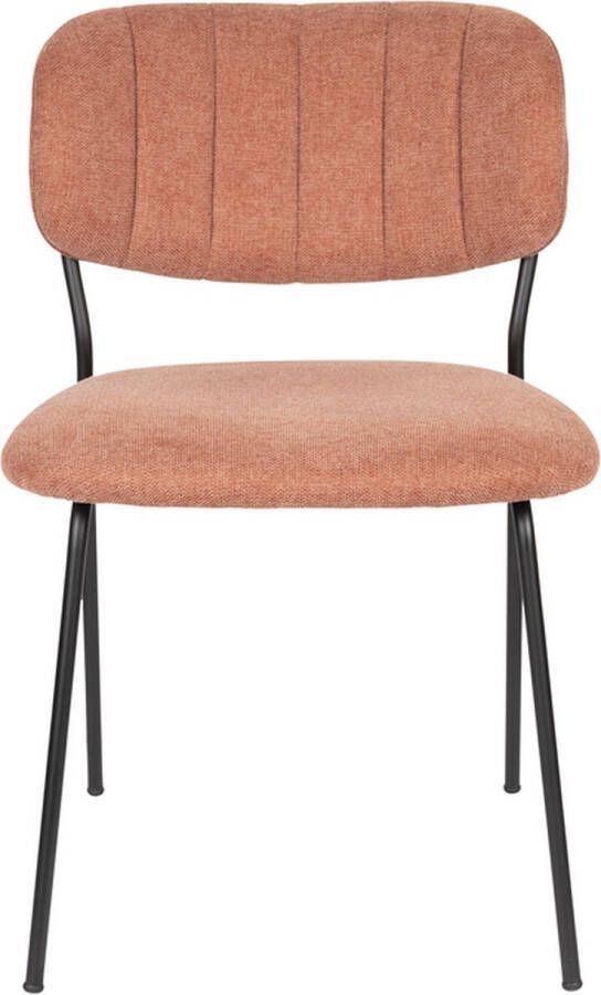 Giga Meubel Eetkamerstoel Stof Roze 56x49x79cm Zithoogte 48cm Set van 2 - Foto 2