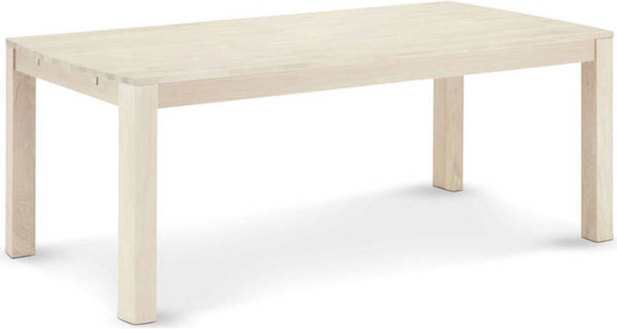 Giga Meubel Eetkamertafel Eiken Naturel 140x90x75cm Eetkamertafel Paris