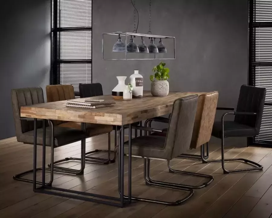 Giga Meubel Eetkamertafel Teakhout Naturel 240x100x78cm Tafel Teca - Foto 2