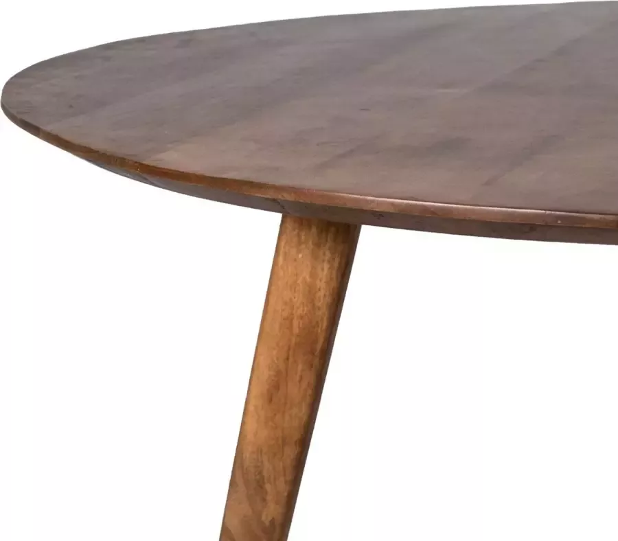 Giga Meubel Eettafel Rond Mangohout Ø130cm Tafel Oslo - Foto 3