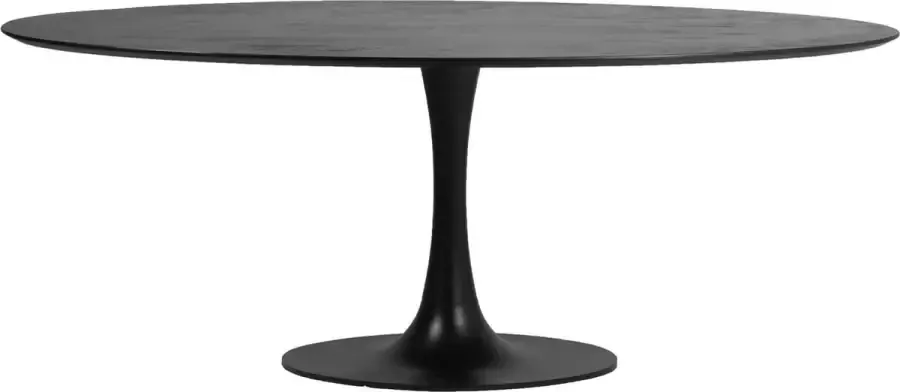 Giga Meubel Eettafel Ovaal Zwart Mangohout 200cm Tafel Ziggy - Foto 2