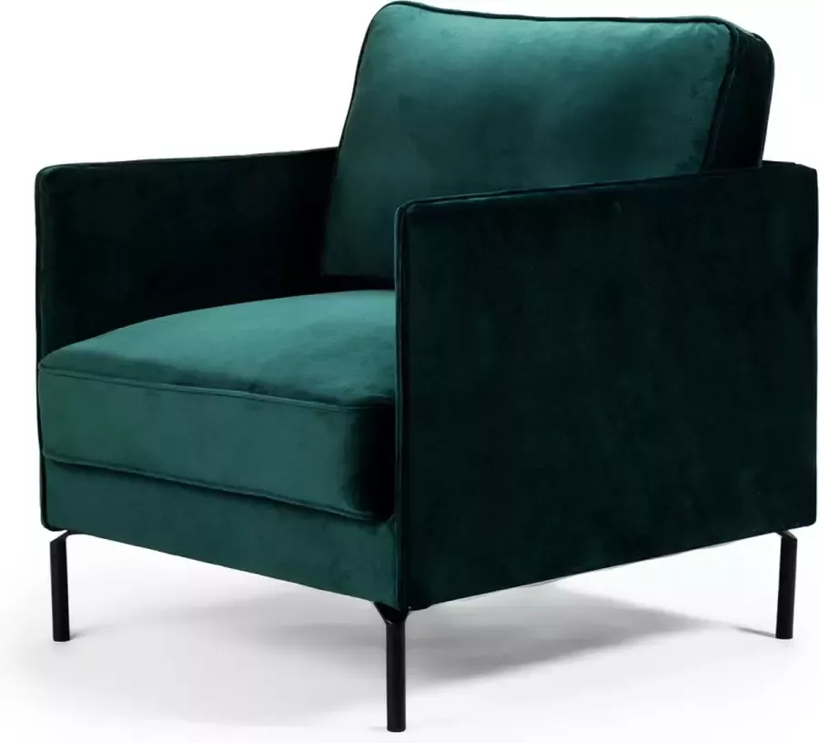 Giga Meubel Fauteuil Groen Stalen Onderstel Stoel Santiago Heaven