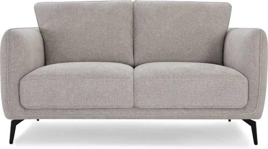 Giga Meubel Bank 2-Zits Grijs Stof 158x85x85cm Zithoogte 46cm Selena - Foto 2