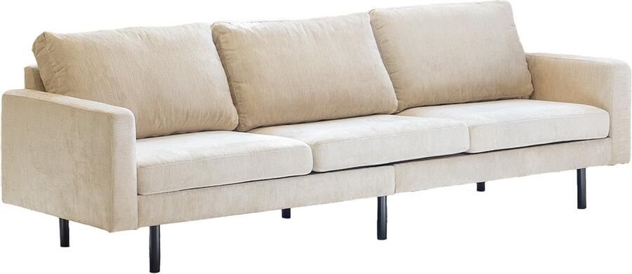 Giga Meubel Bank Stof Beige 4-Zits Zitdiepte 49cm 280x84x90cm Florence