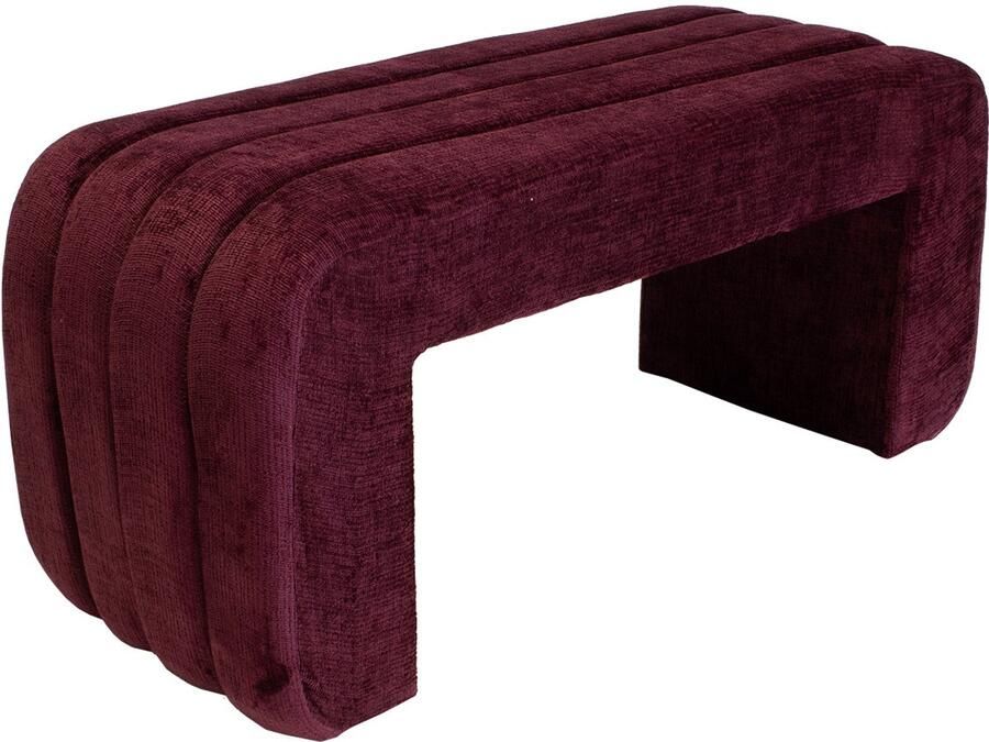 Giga Meubel Bankje Sera Stof Burgundy 2-zits Halbankje