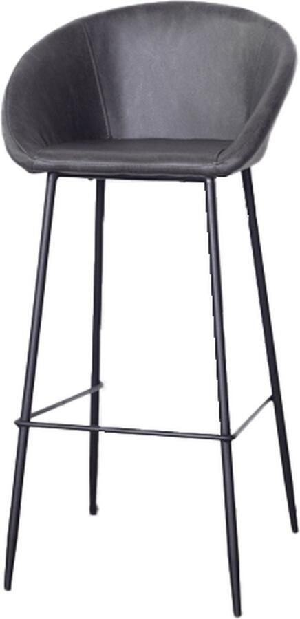 Giga Meubel Barkruk Amira Grijs Set van 2