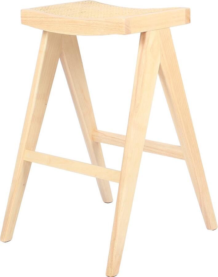 Giga Meubel Barkruk Jules Rotan Naturel Zithoogte 75cm Set van 2