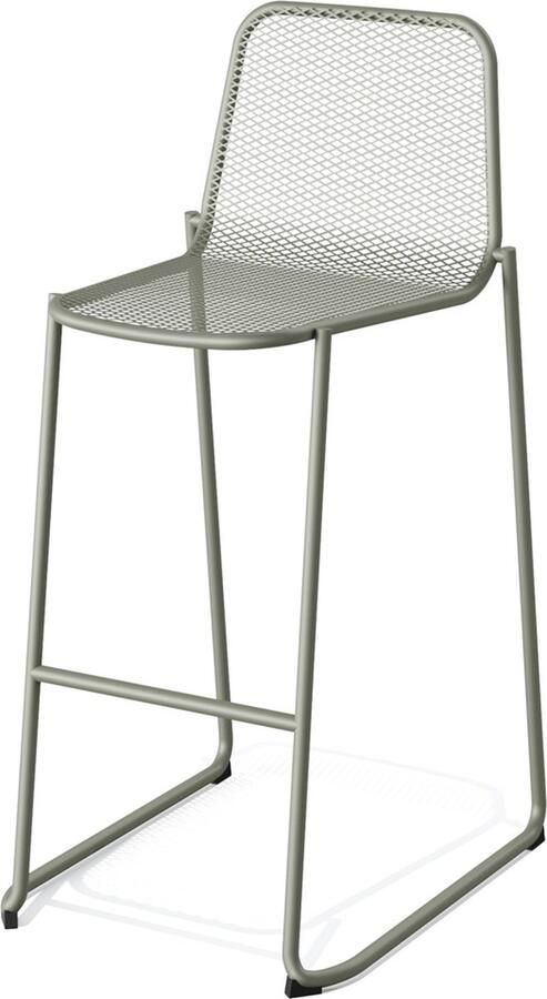 Giga Meubel Barkruk Mase Staal Groen Zithoogte 74cm Set van 4