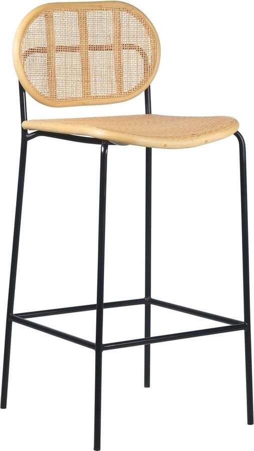 Giga Meubel Barkruk Webbing Naturel Set van 2