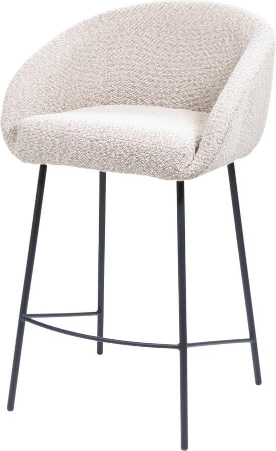 Giga Meubel Barstoel Lova Taupe Stof Zithoogte 65cm Set van 2