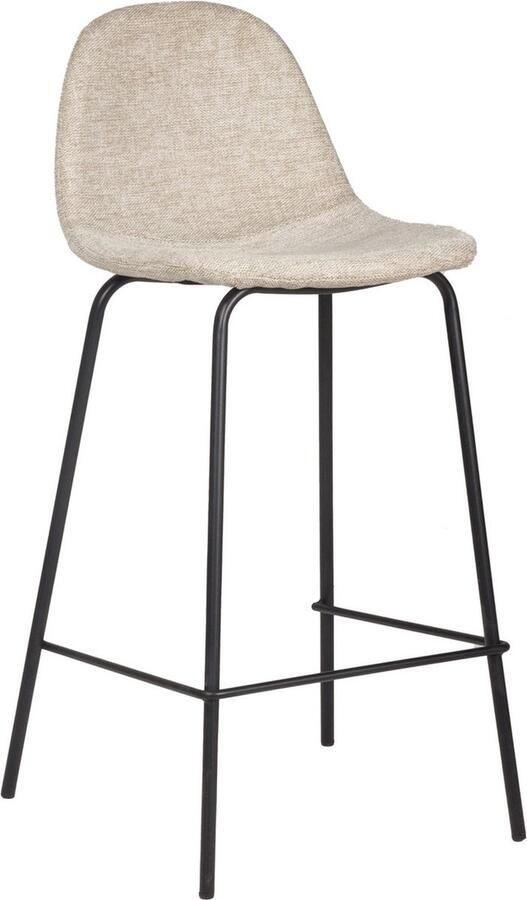 Giga Meubel Barstoel Saar Beige Stof Zithoogte 65cm Set van 2