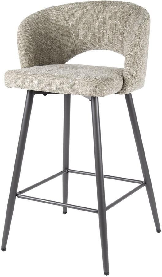 Giga Meubel Barstoel Salon Tissee Zand Stof 51x50x94cm Set van 2