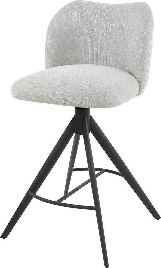 Giga Meubel Barstoel Stof Lichtgrijs Exl. Armleuning 47x54x92cm