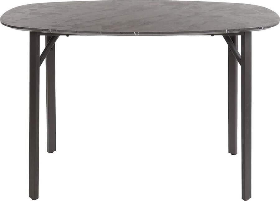 Giga Meubel Bartafel Deens Ovaal 140cm Zwart Keramieklook 2-4 Personen - Foto 2