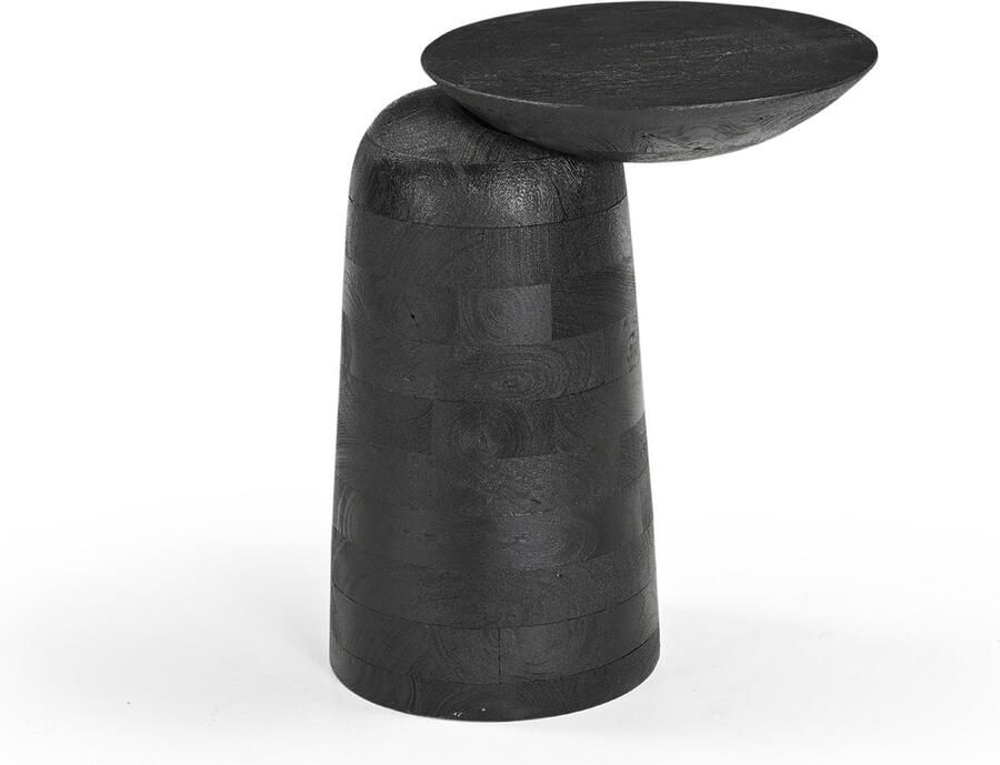 Giga Meubel Bijzettafel Ebbe Zwart Mangohout 43x34x45cm - Foto 2