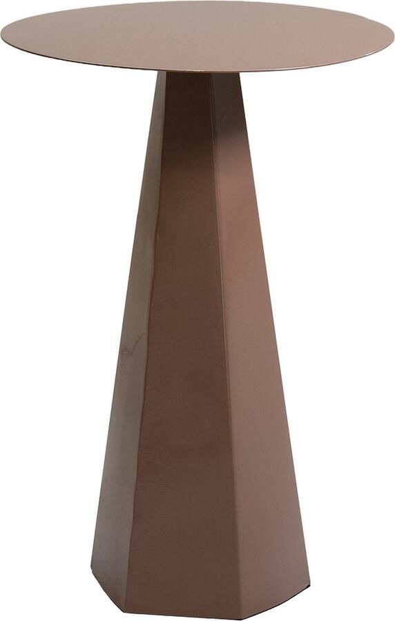 Giga Meubel Bijzettafel Taupe Beige Metaal 40x40x48cm Niké - Foto 4