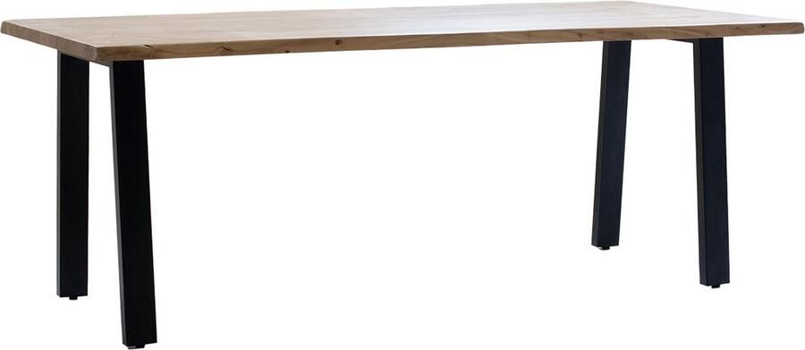 Giga Meubel Eettafel Acaciahout Naturel 160cm Rechthoekig Tafel Lars - Foto 2
