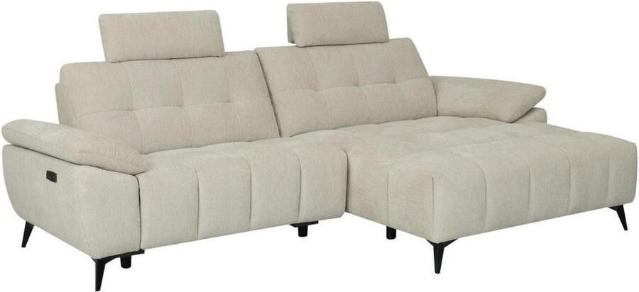 Giga Meubel Chaise Longue Bank Colorado Beige Rechts