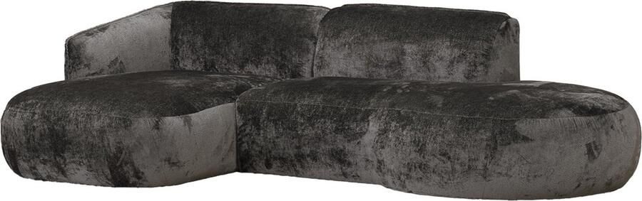 Giga Meubel Chaise Longue Bank Mokka Stof 2 5-zits 250x150x70cm Marseille