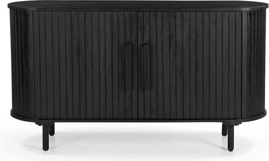 Giga Meubel Dressoir Zwart Mangohout 140x45x76cm Dressoir Merel - Foto 4