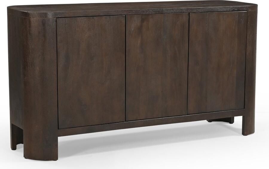 Giga Meubel Dressoir Mitchel Donkerbruin Mangohout 150x40x76cm