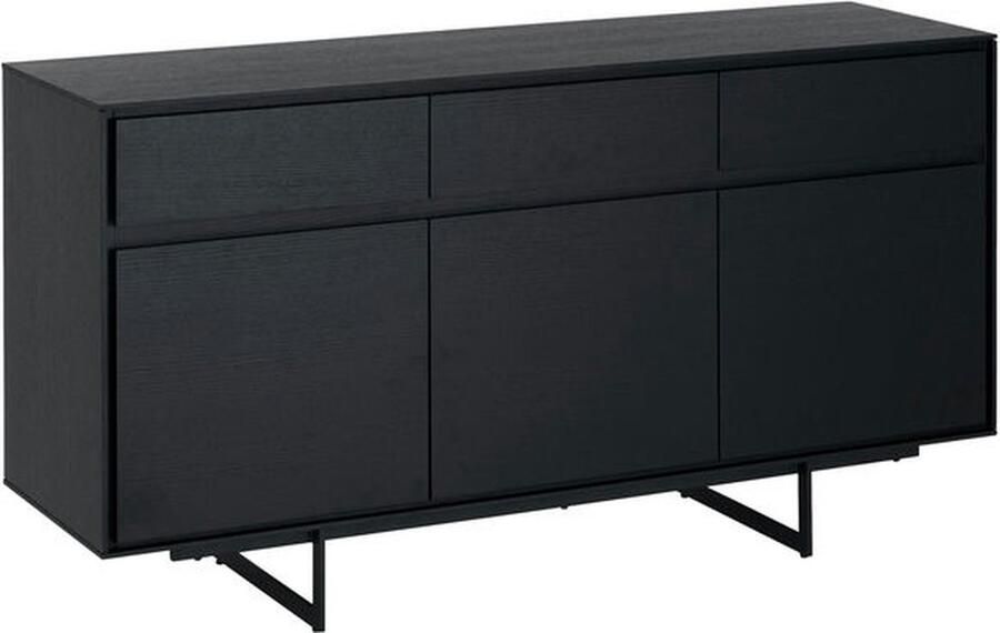 Giga Meubel Dressoir Zwart 155cm Soft-Closing MDF & Metaal Dressoir Kast Tokyo - Foto 2