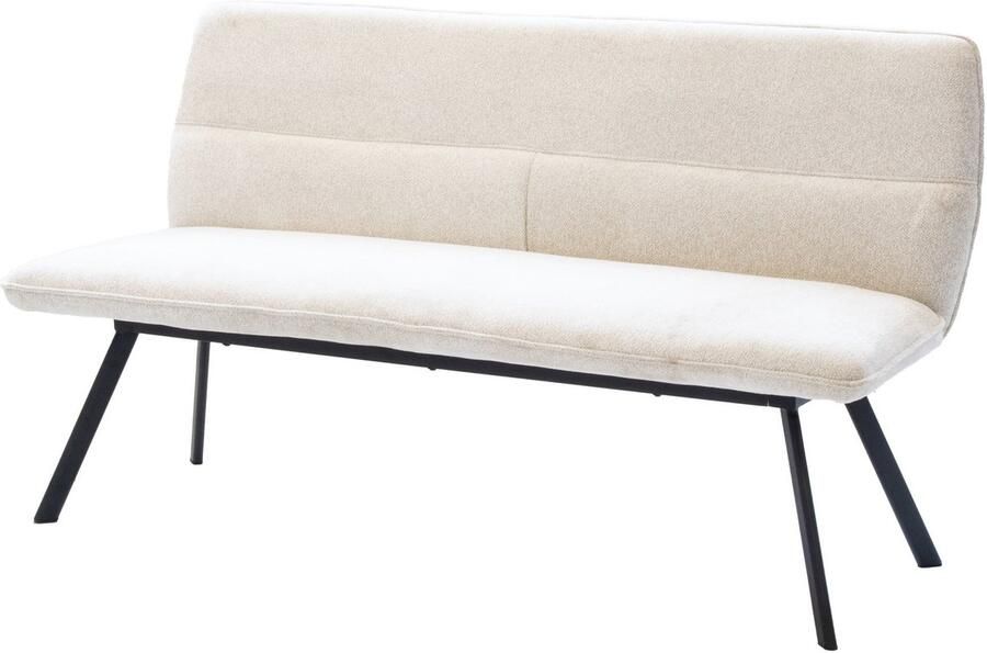 Giga Meubel Eetkamerbank Rechthoek Beige Stof 160x60x88cm Harper - Foto 2