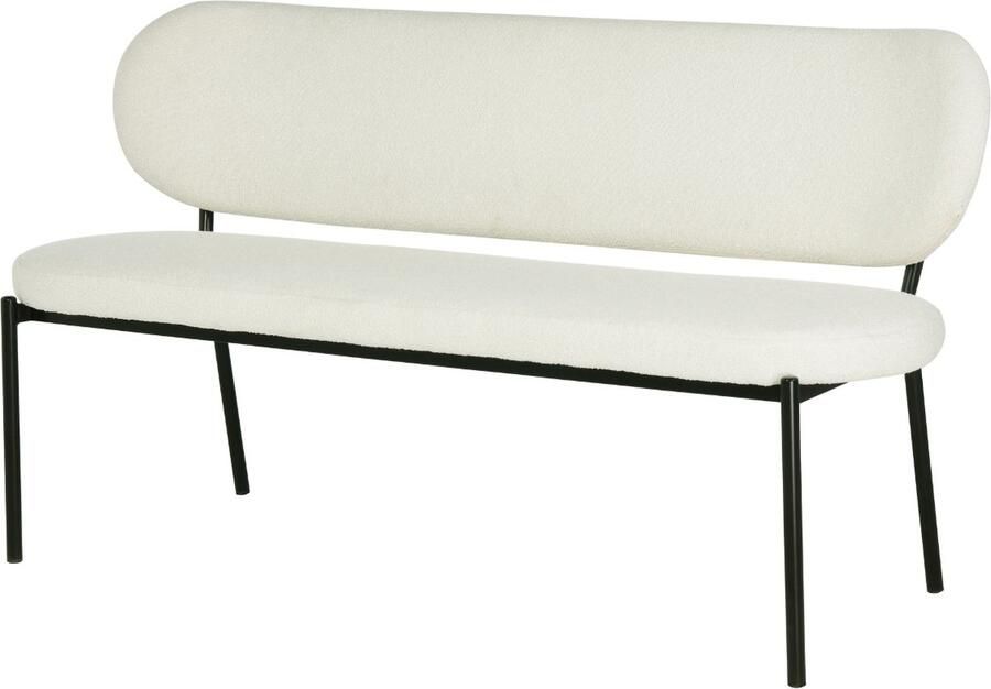 Giga Meubel Eetkamerbank Beige Stof Diepte 63cm Zitbreedte 160cm Maddie