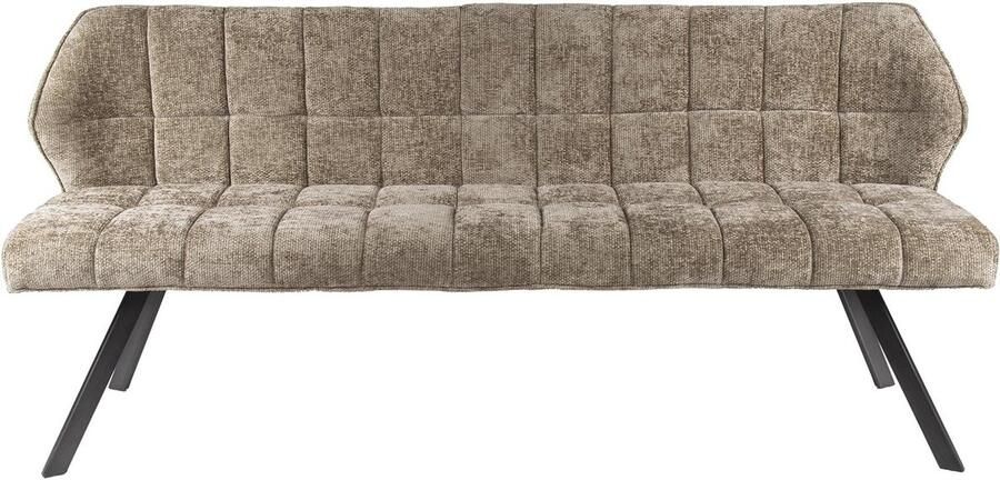Giga Meubel Eetkamerbank Raster Rich 180x59x84cm Champagne