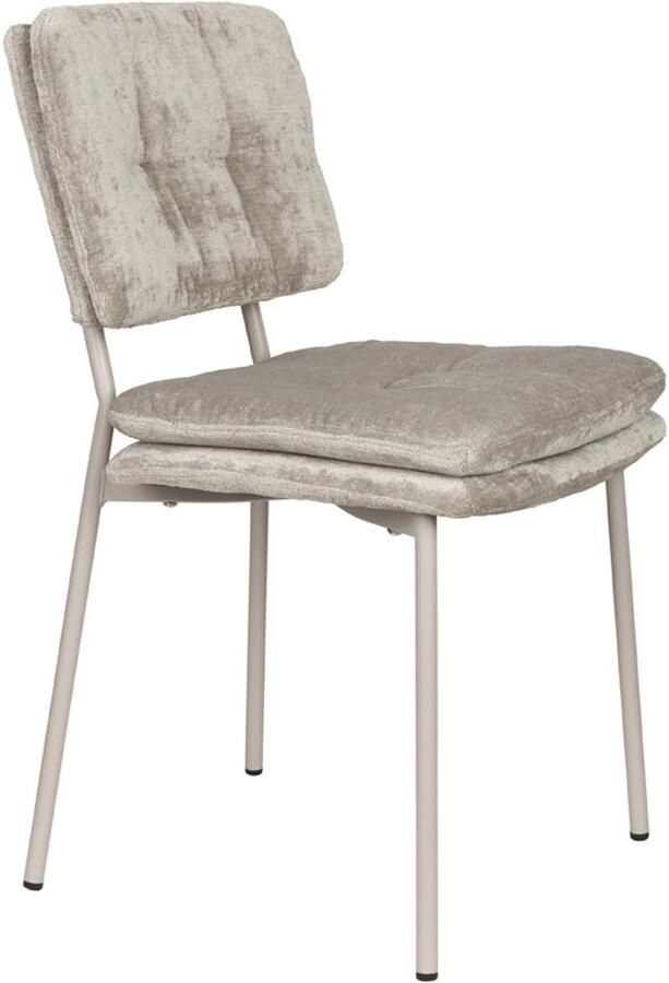 Giga Meubel Eetkamerstoel Franck Beige 52 5x44x80 5cm Set van 2