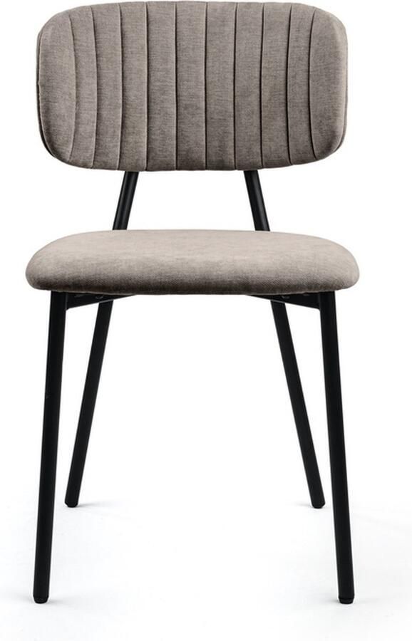 Giga Meubel Gm Eetkamerstoel Grijs Metalen Frame Stoel Cali