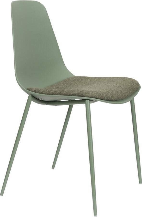 Giga Meubel Eetkamerstoel Groen Zithoogte 48cm 48 5x49x88cm Jeffrey