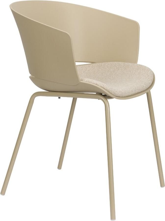 Giga Meubel Eetkamerstoel Beige Zithoogte 48 5cm 54 5x59x80 5cm Jessica