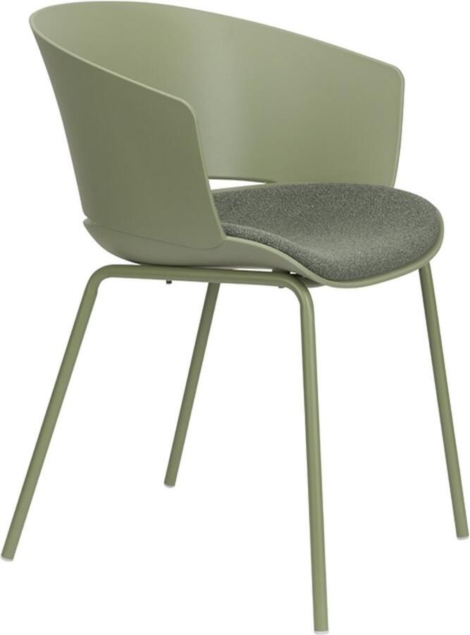 Giga Meubel Eetkamerstoel Groen Zithoogte 48 5cm 54 5x59x80 5cm Jessica