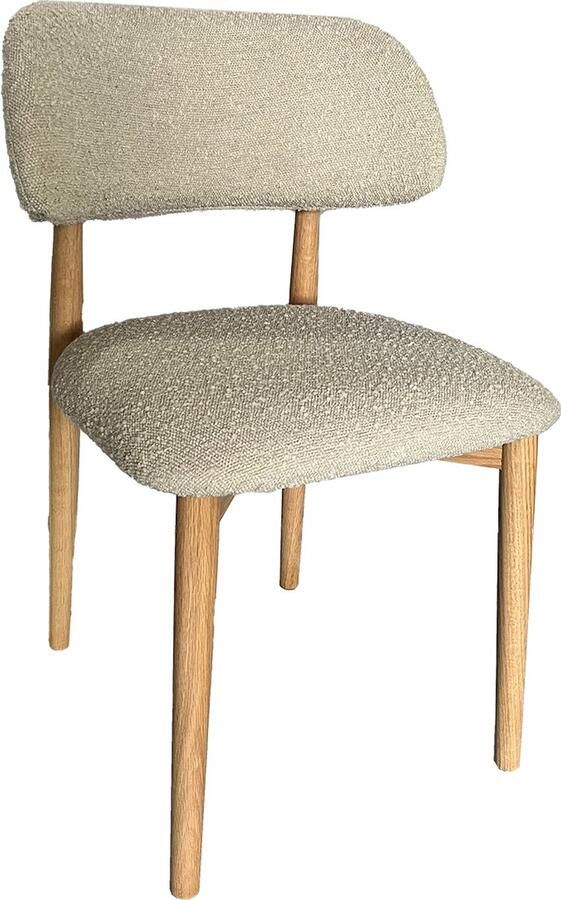 Giga Meubel Eetkamerstoel Taupe Zithoogte 47cm Lexi Set van 2