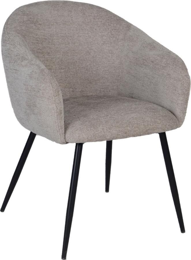 Giga Meubel Eetkamerstoel Meau Stof Beige Set van 2