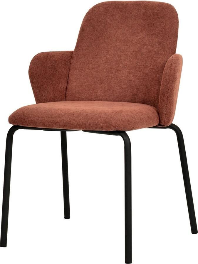 Giga Meubel Eetkamerstoel Paddy Stof Terra Zithoogte 48cm Set van 2