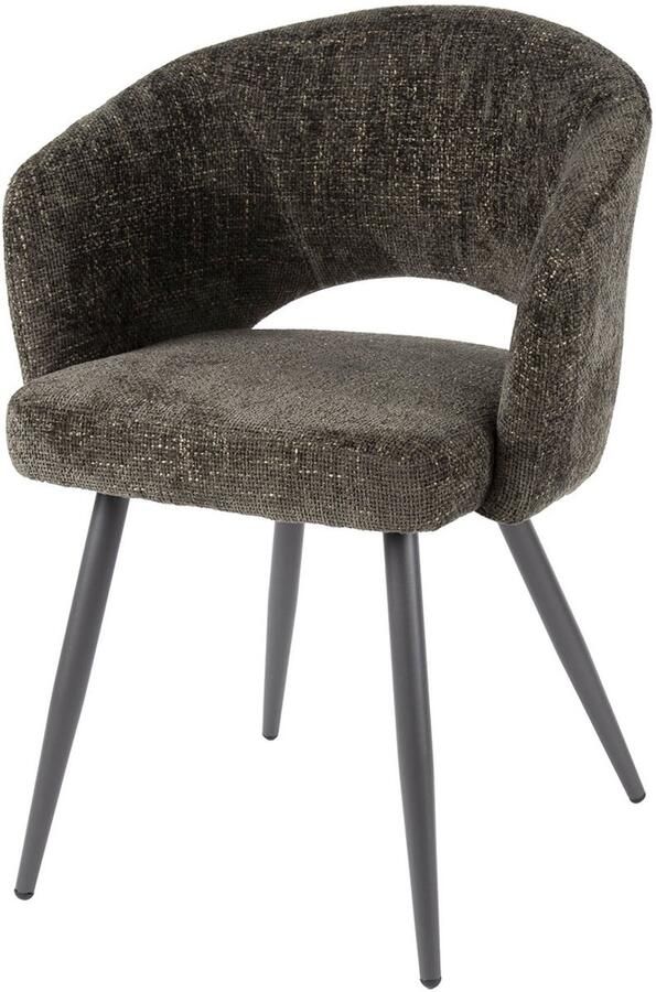 Giga Meubel Eetkamerstoel Salon Tissee Bruin 58x56x81cm Set van 2