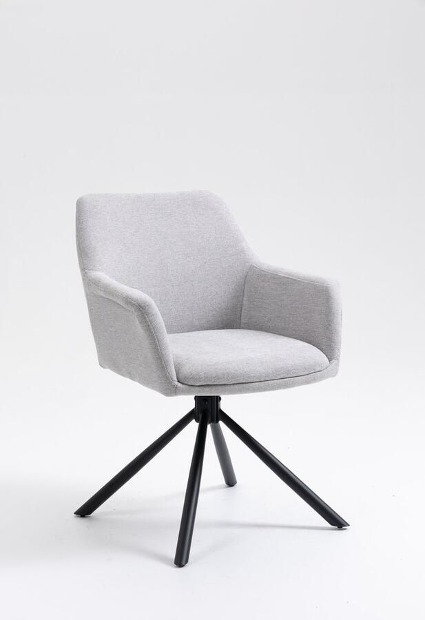 Giga Meubel Eetkamerstoel Stone Draaibaar Stalen Frame Stoel Charlie - Foto 3