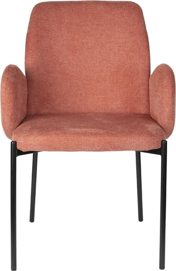 Giga Meubel Eetkamerstoel Tjarda Stof Roze Zithoogte 48 5cm Set van 2